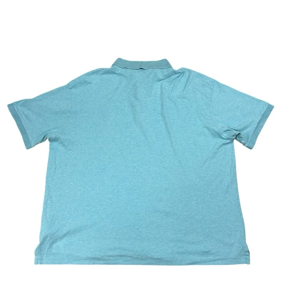 Polo Ralph Lauren Soft Cotton Polo Shirt Mens‎ 2XB Big Light Blue Short Sleeve